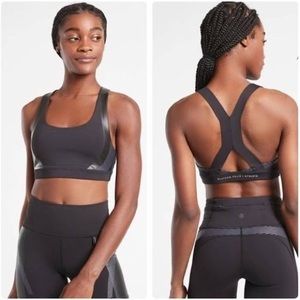LIKE-NEW! Athleta Legend Shortie & Ultimate Legend Sports Bra, Black, Size M